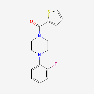 molecular formula C15H15FN2OS B5533090 1-(2-fluorophenyl)-4-(2-thienylcarbonyl)piperazine 