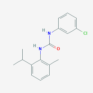 molecular formula C17H19ClN2O B5533304 N-(3-chlorophenyl)-N'-(2-isopropyl-6-methylphenyl)urea 