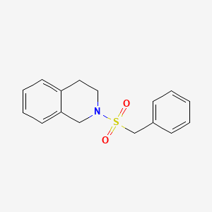 molecular formula C16H17NO2S B5533316 2-(benzylsulfonyl)-1,2,3,4-tetrahydroisoquinoline 