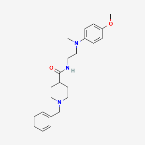 molecular formula C23H31N3O2 B5533362 1-benzyl-N-{2-[(4-methoxyphenyl)(methyl)amino]ethyl}-4-piperidinecarboxamide 