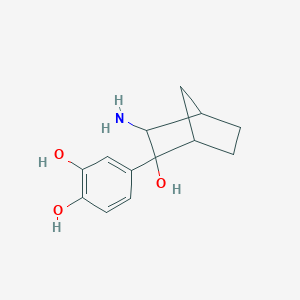 B055334 3-Amino-2-(3,4-dihydroxyphenyl)-2-hydroxybicyclo(2.2.1)heptane CAS No. 118891-94-4