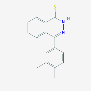 molecular formula C16H14N2S B5533409 4-(3,4-dimethylphenyl)-1(2H)-phthalazinethione 