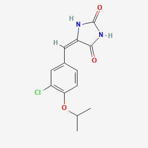 molecular formula C13H13ClN2O3 B5533462 5-(3-chloro-4-isopropoxybenzylidene)-2,4-imidazolidinedione 