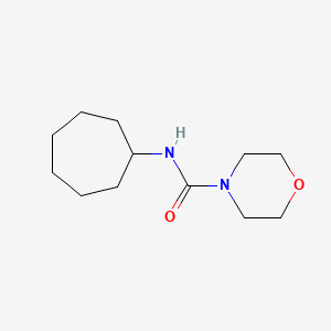 molecular formula C12H22N2O2 B5533466 N-cycloheptyl-4-morpholinecarboxamide 