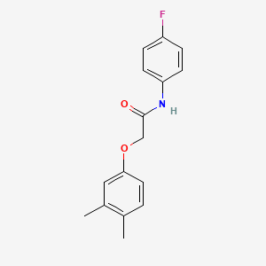 molecular formula C16H16FNO2 B5533470 2-(3,4-dimethylphenoxy)-N-(4-fluorophenyl)acetamide 