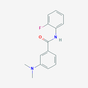 molecular formula C15H15FN2O B5533503 3-(dimethylamino)-N-(2-fluorophenyl)benzamide 