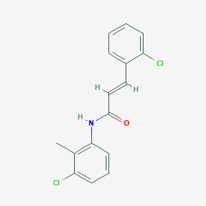 molecular formula C16H13Cl2NO B5533536 N-(3-chloro-2-methylphenyl)-3-(2-chlorophenyl)acrylamide 