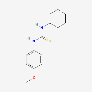 molecular formula C14H20N2OS B5533659 N-cyclohexyl-N'-(4-methoxyphenyl)thiourea CAS No. 15863-22-6