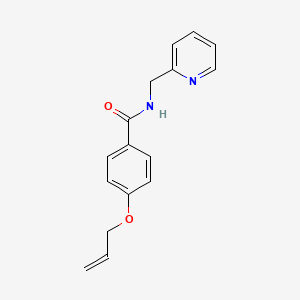 molecular formula C16H16N2O2 B5533694 4-(allyloxy)-N-(2-pyridinylmethyl)benzamide 