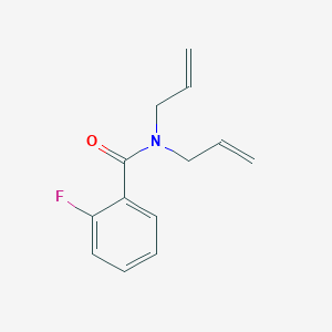 molecular formula C13H14FNO B5533769 N,N-diallyl-2-fluorobenzamide 