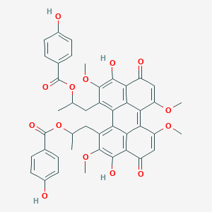 molecular formula C44H38O15 B055338 钙磷蛋白 I CAS No. 124857-59-6