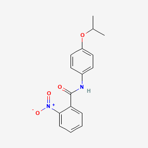 molecular formula C16H16N2O4 B5533864 N-(4-isopropoxyphenyl)-2-nitrobenzamide 