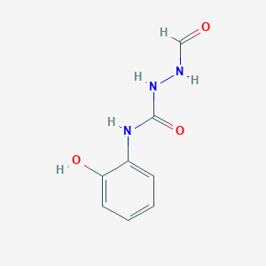 molecular formula C8H9N3O3 B5533953 2-formyl-N-(2-hydroxyphenyl)hydrazinecarboxamide 