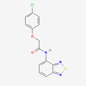 molecular formula C14H10ClN3O2S B5534021 N-2,1,3-benzothiadiazol-4-yl-2-(4-chlorophenoxy)acetamide 