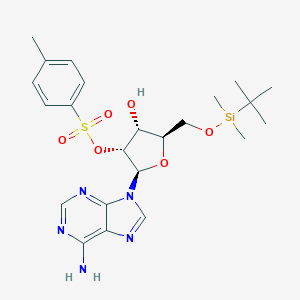 B055341 [(2R,3R,4R,5R)-2-(6-Aminopurin-9-yl)-5-[[tert-butyl(dimethyl)silyl]oxymethyl]-4-hydroxyoxolan-3-yl] 4-methylbenzenesulfonate CAS No. 115094-43-4