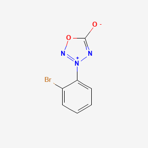 molecular formula C7H4BrN3O2 B5534278 3-(2-bromophenyl)-1,2,3,4-oxatriazol-3-ium-5-olate 
