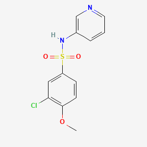 molecular formula C12H11ClN2O3S B5534321 3-chloro-4-methoxy-N-3-pyridinylbenzenesulfonamide 