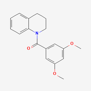 molecular formula C18H19NO3 B5534331 1-(3,5-dimethoxybenzoyl)-1,2,3,4-tetrahydroquinoline 
