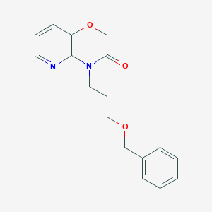 molecular formula C17H18N2O3 B5534461 4-[3-(benzyloxy)propyl]-2H-pyrido[3,2-b][1,4]oxazin-3(4H)-one 