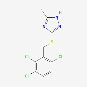 molecular formula C10H8Cl3N3S B5534474 3-methyl-5-[(2,3,6-trichlorobenzyl)thio]-1H-1,2,4-triazole 