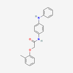 molecular formula C21H20N2O2 B5534504 N-(4-anilinophenyl)-2-(2-methylphenoxy)acetamide 