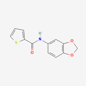molecular formula C12H9NO3S B5534513 N-1,3-benzodioxol-5-yl-2-thiophenecarboxamide 