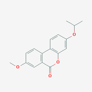 molecular formula C17H16O4 B5534521 3-异丙氧基-8-甲氧基-6H-苯并[c]色烯-6-酮 