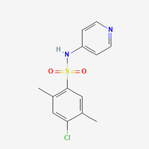 molecular formula C13H13ClN2O2S B5534594 4-chloro-2,5-dimethyl-N-4-pyridinylbenzenesulfonamide 