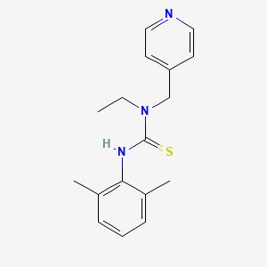 N'-(2,6-dimethylphenyl)-N-ethyl-N-(4-pyridinylmethyl)thiourea