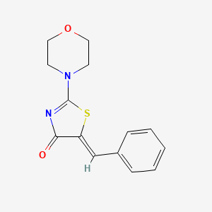 molecular formula C14H14N2O2S B5534602 5-benzylidene-2-(4-morpholinyl)-1,3-thiazol-4(5H)-one 