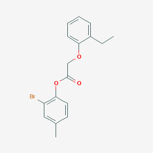 molecular formula C17H17BrO3 B5534617 2-bromo-4-methylphenyl (2-ethylphenoxy)acetate 