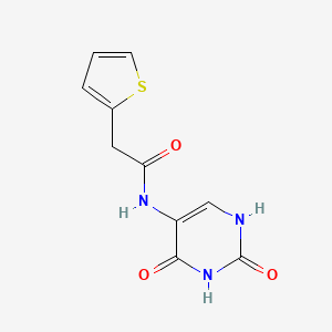 molecular formula C10H9N3O3S B5534667 N-(2,4-dioxo-1,2,3,4-tetrahydro-5-pyrimidinyl)-2-(2-thienyl)acetamide CAS No. 330635-61-5