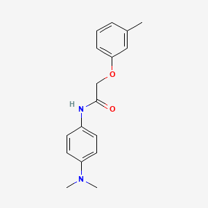molecular formula C17H20N2O2 B5534688 N-[4-(dimethylamino)phenyl]-2-(3-methylphenoxy)acetamide 
