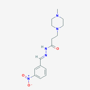 molecular formula C15H21N5O3 B5534753 3-(4-methyl-1-piperazinyl)-N'-(3-nitrobenzylidene)propanohydrazide 