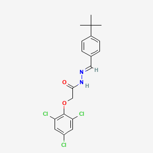 molecular formula C19H19Cl3N2O2 B5534762 N'-(4-tert-butylbenzylidene)-2-(2,4,6-trichlorophenoxy)acetohydrazide 