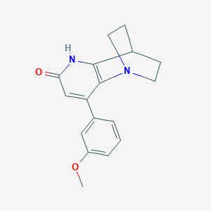 3-(3-methoxyphenyl)-1,6-diazatricyclo[6.2.2.0~2,7~]dodeca-2(7),3-dien-5-one