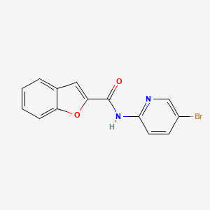 molecular formula C14H9BrN2O2 B5534950 N-(5-bromo-2-pyridinyl)-1-benzofuran-2-carboxamide 