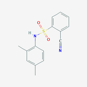 molecular formula C15H14N2O2S B5535082 2-cyano-N-(2,4-dimethylphenyl)benzenesulfonamide 