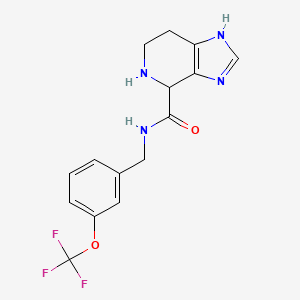 molecular formula C15H15F3N4O2 B5535185 N-[3-(trifluoromethoxy)benzyl]-4,5,6,7-tetrahydro-1H-imidazo[4,5-c]pyridine-4-carboxamide dihydrochloride 