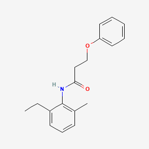 molecular formula C18H21NO2 B5535190 N-(2-ethyl-6-methylphenyl)-3-phenoxypropanamide 