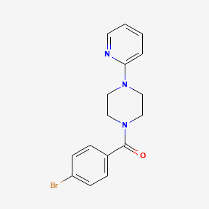 molecular formula C16H16BrN3O B5535214 1-(4-bromobenzoyl)-4-(2-pyridinyl)piperazine 