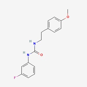 molecular formula C16H17FN2O2 B5535235 N-(3-fluorophenyl)-N'-[2-(4-methoxyphenyl)ethyl]urea 