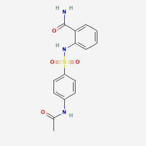 2-(4-ACETAMIDOBENZENESULFONAMIDO)BENZAMIDE