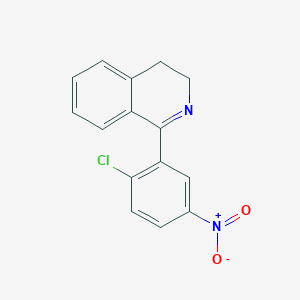 molecular formula C15H11ClN2O2 B5535280 1-(2-chloro-5-nitrophenyl)-3,4-dihydroisoquinoline 