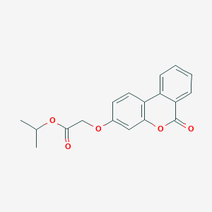 molecular formula C18H16O5 B5535316 isopropyl [(6-oxo-6H-benzo[c]chromen-3-yl)oxy]acetate 