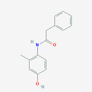 molecular formula C15H15NO2 B5535418 N-(4-hydroxy-2-methylphenyl)-2-phenylacetamide 