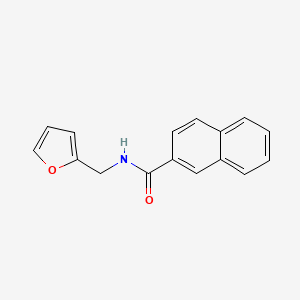 molecular formula C16H13NO2 B5535500 N-(2-furylmethyl)-2-naphthamide 