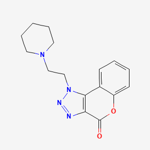 molecular formula C16H18N4O2 B5535544 1-[2-(1-piperidinyl)ethyl]chromeno[3,4-d][1,2,3]triazol-4(1H)-one CAS No. 5244-71-3