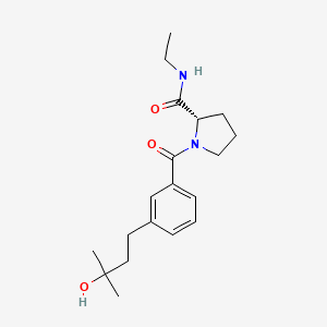 molecular formula C19H28N2O3 B5535667 N-乙基-1-[3-(3-羟基-3-甲基丁基)苯甲酰基]-L-脯氨酰胺 