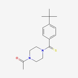 molecular formula C17H24N2OS B5535728 1-乙酰基-4-[(4-叔丁基苯基)羰基硫代]哌嗪 